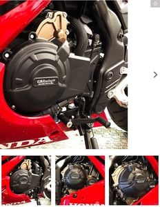 지비레이싱 혼다 CBR500R &amp; CB500F/X ENGINE COVER SET 2023 ENGINE PROTECTION 오토바이 튜닝 부품